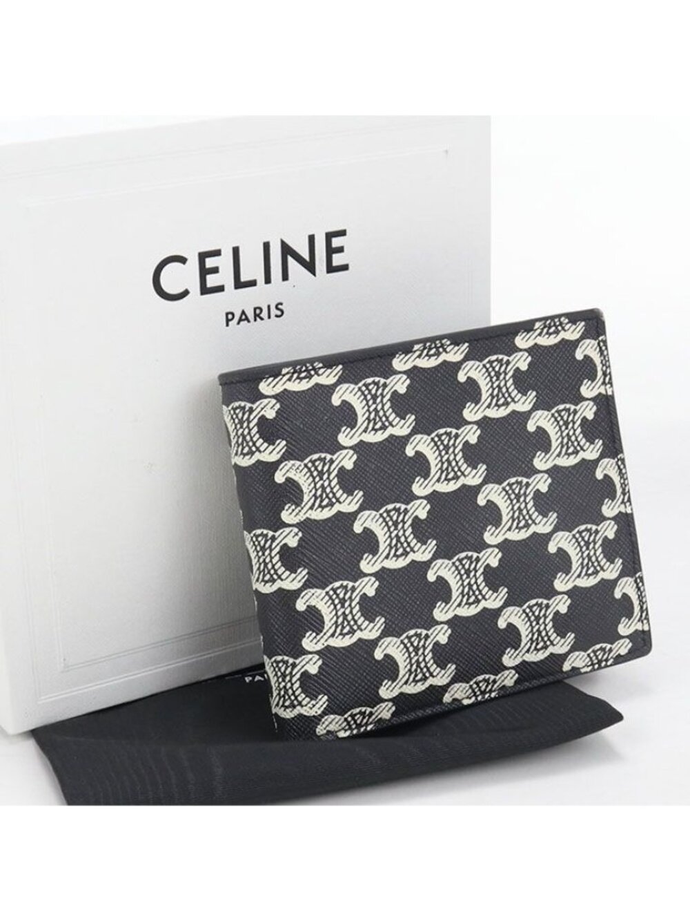 Celine Bifold Wallet Triomphe Canvas
